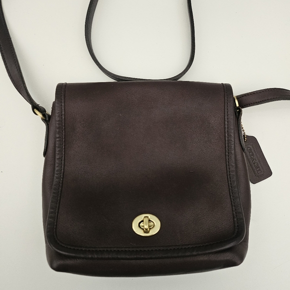 Coach Vintage Legacy Brown Leather Crossbody Bag - Picture 2 of 13